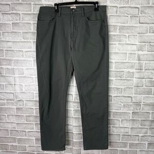 Flint and Tender Tapered Fit Dark Hunter Green 5 Pocket Chino Pants Mens 34 x 34